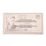 Polska, Rzeczpospolita od 1989 roku, NBP - banknot kolekcjonerski, 20 złotych, Maria Skłodowska-Curie, Warszawa 2011