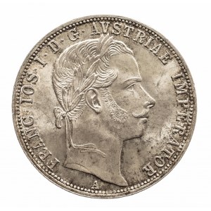 Austria, Franciszek Józef I (1848-1916), 1 floren 1861 A, Wiedeń