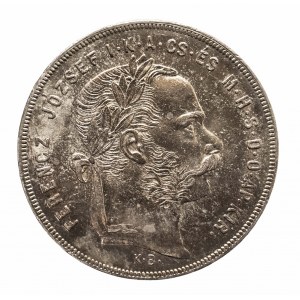 Węgry, Franciszek Józef I (1848-1916), 1 forint 1879 K.B.