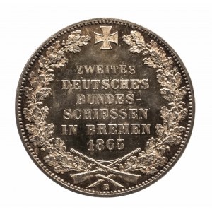 Niemcy, Brema - Wolne Miasto, talar 1865 B, Drugie Krajowe Zawody Strzeleckie, Brema
