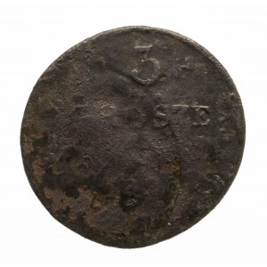Kingdom of Poland, Nicholas I (1825-1855), 3 Polish pennies 1826 I.B. - DESTRUKT