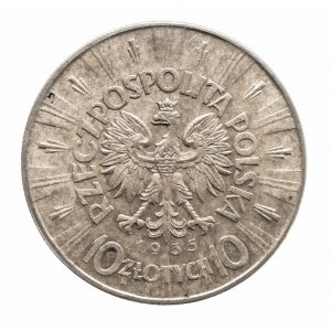 Polsko, Druhá republika (1918-1939), 10 zlotých 1935, Varšava.
