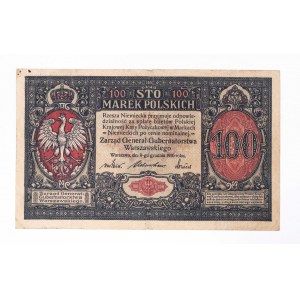 Warsaw General Government, 100 Polish marks 9.12.1916, General, Series A.