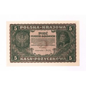 Polsko, Druhá republika (1919 - 1939), 5 MARKS POLSKICH, 23.08.1919, II Serja DH.