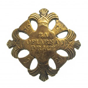 Polska, II Rzeczpospolita (1919 - 1939), odznaka Za Ofiarną Pracę - I Powszechny Spis Ludności 1921