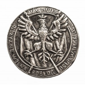 Polska, odznaka patriotyczna Ojczyznę Wolną Pobłogosław Panie 1918