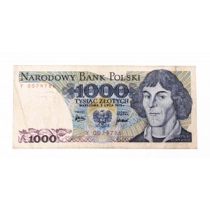 Polsko, PRL (1944 - 1989), 1000 ZŁOTYCH 2.07.1975, série Y.