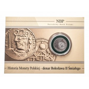 Polsko, Polská republika od roku 1989, 5 zlotých 2013, Historie polského mincovnictví - denár Boleslava II Smialy