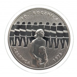 Polen, Republik Polen seit 1989, 10 Zloty 2006, 30. Jahrestag des Juni 1976
