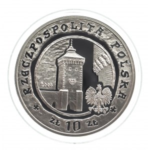 Poľsko, Poľská republika od roku 1989, 10 zlotých 2007, 750. výročie založenia Krakova