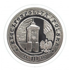 Polska, Rzeczpospolita od 1989 roku, 10 złotych 2007, 750-lecie lokacji Krakowa