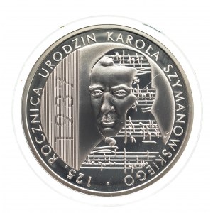 Polen, Republik Polen seit 1989, 10 PLN 2007, 125. Jahrestag der Geburt von Karol Szymanowski