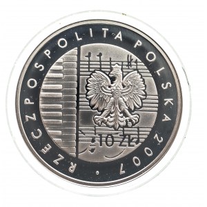 Polen, Republik Polen seit 1989, 10 PLN 2007, 125. Jahrestag der Geburt von Karol Szymanowski