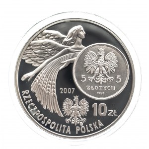 Polsko, Polská republika od roku 1989, 10 zlotých 2007, Historie zlotého - 5 zlotých 1928