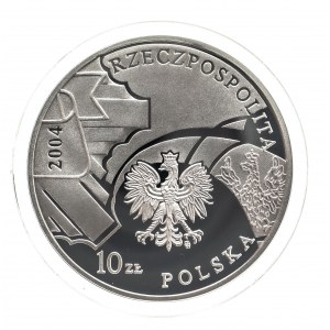 Polska, Rzeczpospolita od 1989 roku, 10 złotych 2004, 85 Rocznica Powołania Policji