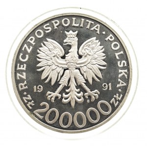 Polen, die Republik Polen seit 1989, 200.000 PLN 1991, 70 Jahre Internationale Messe Poznań