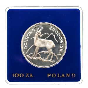 Polska, PRL (1944-1989), 100 złotych 1979, Ochrona Środowiska - Kozica