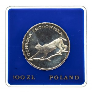 Polsko, Polská lidová republika (1944-1989), 100 zlotých 1979, Ochrana životního prostředí - Lynx