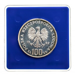 Polen, Volksrepublik Polen (1944-1989), 100 Zloty 1982, Umweltschutz - Storch