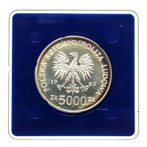 Poland, People's Republic of Poland (1944-1989), 5,000 zloty 1989, Torun - Mikolaj Kopernik