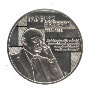 Polen, Republik Polen seit 1989, 10 Zloty 2021, Große polnische Wirtschaftswissenschaftler - Tadeusz Brzeski