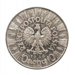 Polsko, Druhá republika (1918-1939), 10 zlotých 1936 Piłsudski, Varšava