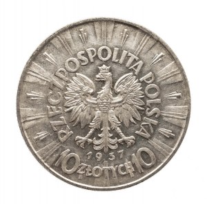 Polska, II Rzeczpospolita (1918-1939), 10 złotych 1937 Piłsudski, Warszawa