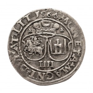 Polsko, Zikmund II August (1545-1572), čtyřúhelník 1566, Vilnius.