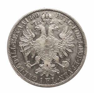 Rakúsko, František Jozef I. (1848 - 1916), 1 florén 1860 A.