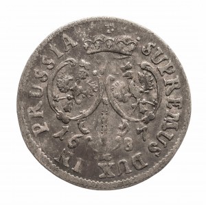 Knížecí Prusko, Fridrich Vilém (1640-1688), šestipence 1687 H.S., Königsberg