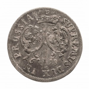 Ducal Prussia, Frederick William (1640-1688), sixpence 1687 H.S., Königsberg