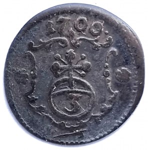 Poland, Augustus II the Strong (1697-1733), 3 krajcars (fenigs) 1700 ILH, Dresden - rare