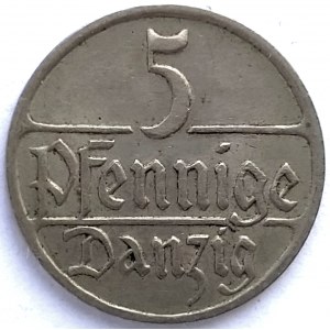 Wolne Miasto Gdańsk (1920-1939), 5 fenigów 1928, Berlin