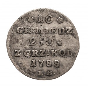 Polsko, Stanisław August Poniatowski (1764-1795), 10 měděných grošů 1788 E.B., Varšava