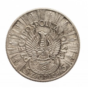 Poland, Second Republic (1918-1939), 5 zloty 1934, Pilsudski, Rifleman's Eagle