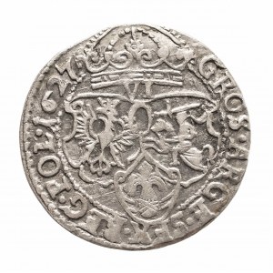 Poľsko, Žigmund III Vaza 1587-1632, šesťpence 1627, Krakov