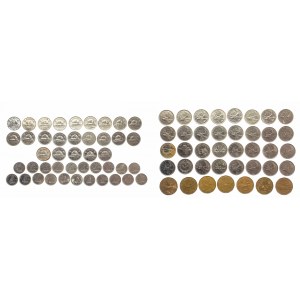 Kanada, zestaw monet obiegowych 1953-2011 (83 szt.)