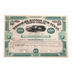 USA, 100 akcji, 21.01.1884 Nowy York.