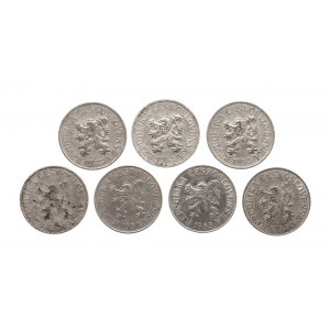 Czechosłowacja, zestaw monet obiegowych z lat 1953-1956
