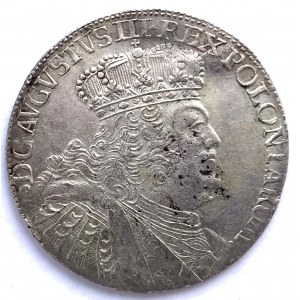 Poland, August III Sas (1733-1733), ort 1755 EC - efraimek
