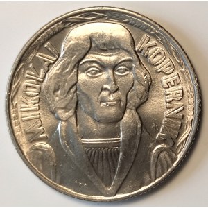 Polen, PRL (1944-1989), 10 Zloty 1959, Kopernikus - mit einem Geist auf der Rückseite