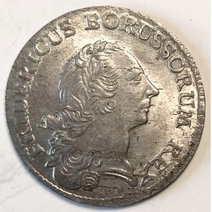 Śląsk pod panowanie pruskim, Fryderyk II (1740-1786), 1/6 talara 1766 B, Wrocław