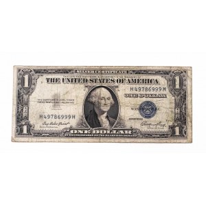 USA, $1 1935 E, STŘÍBRNÝ CERTIFIKÁT.