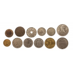 Rumunia, zestaw monet obiegowych 1867-1994 (12 szt.)
