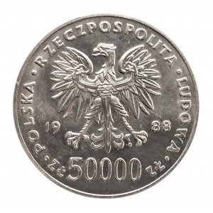 Polska, PRL (1944-1989), 50000 zł Józef Piłsudski.