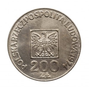 Polska, PRL (1944-1989), 200 złotych 1974, XXX LAT PRL