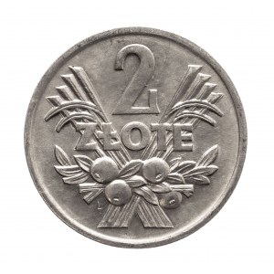 Polska, PRL (1944-1989), 2 złote 1974 Jagody, Warszawa