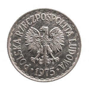 Polsko, PRL (1844-1989), 1 zlotý 1975, Varšava