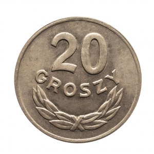 Poland, People's Republic of Poland (1944-1989), 20 groszy 1949 b.zn.m., miedzionikiel, Kremnica