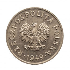 Polsko, Polská lidová republika (1944-1989), 20 groszy 1949 b.zn.m., miedzionikiel, Kremnica